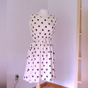 JCREW silk polka dot dress